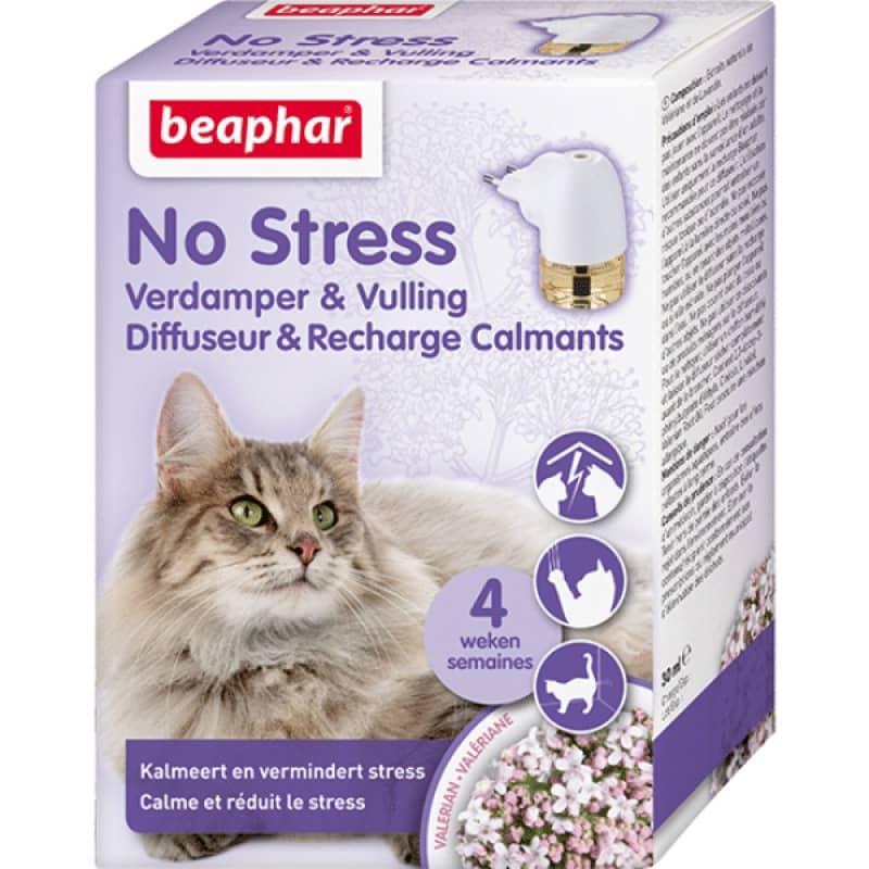 Beaphar No Stress nomierinošs difuzors pret stresu kaķiem 30 ml - starta komplekts